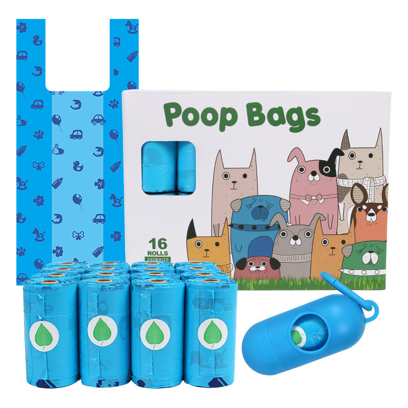 Amazon Pet Garbage Bag Biodegradable Vest Bag Pet Poop Bag Vest Style - view 1