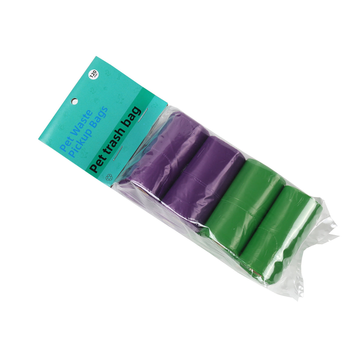 Thickened Pet Garbage Bag Degradable Feces Picking Bag Rolled Vessel - 8 Rolls Of Mix And Match