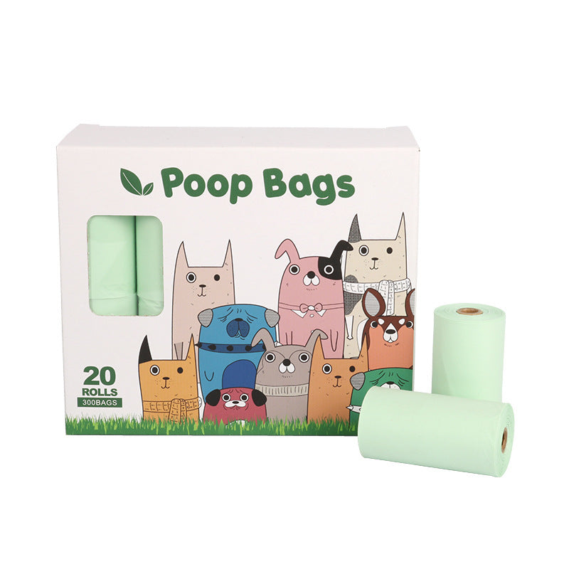 Fully Degradable Pet Poop Bag Non-fragrant Compostable Pet Poop Bag 1 - 20 Volume White Box