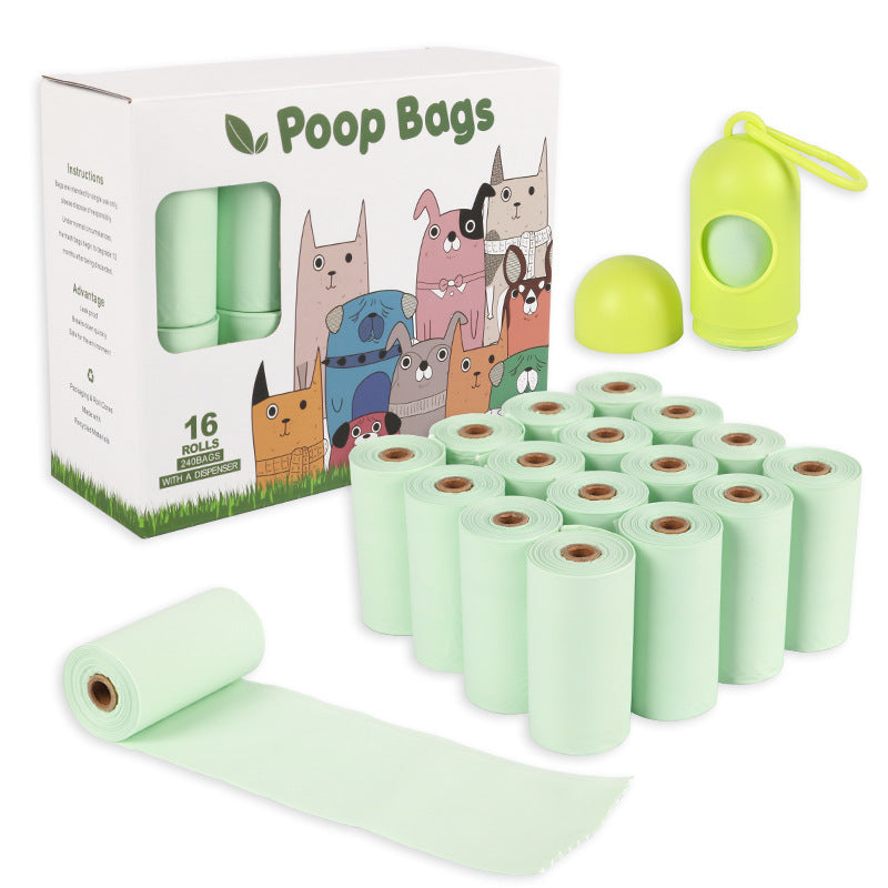 Fully Degradable Pet Poop Bag Non-fragrant Compostable Pet Poop Bag 1 - 16 Volumes Divided Into White Boxes