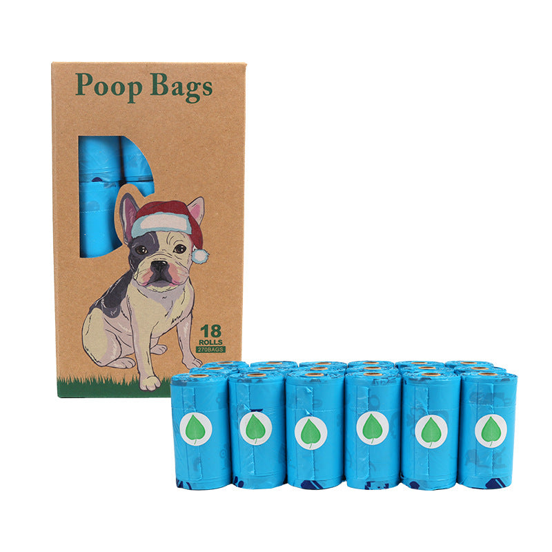 Amazon Pet Garbage Bag Biodegradable Vest Bag Pet Poop Bag Vest Style - 18 Rolls