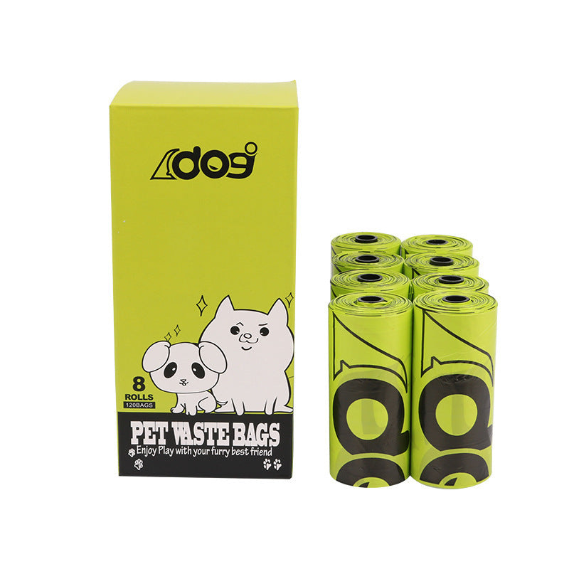 Factory Direct Explosive Disposable Dog Poop Bag Epi Biodegradable - 8 Package Grass Green