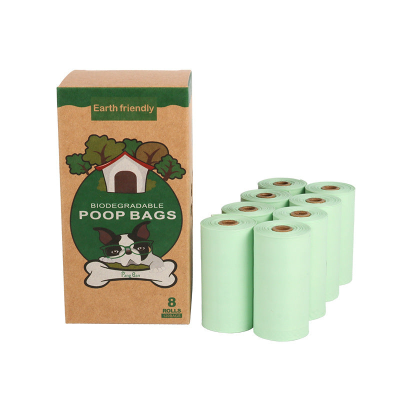 Fully Degradable Pet Poop Bag Non-fragrant Compostable Pet Poop Bag 1 - 8 Package Cowhide Box