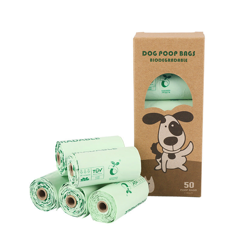 10 Rolls Vest Bag Pet Poop Bag Pet Waste Bags Dog Dung Bag Pet Bag - 5 Rolls