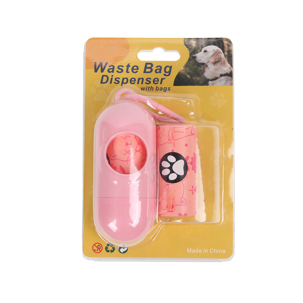 Dark Green Degradable Pet Poop Bag Epi Dog Poop Bag Pet Garbage Bag - Pink Cat 2 Volumes + Points