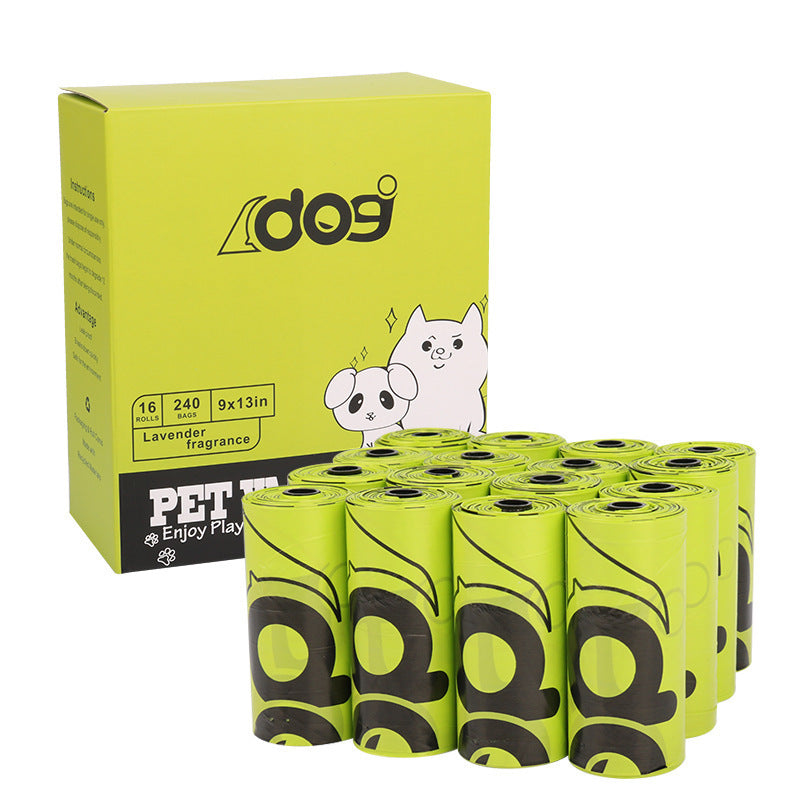 Factory Direct Explosive Disposable Dog Poop Bag Epi Biodegradable - 16 Volume Grass Green