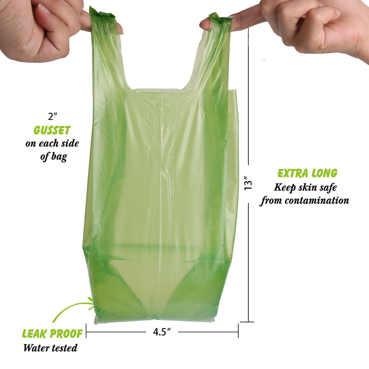 1 5 Silk Biodegradable Rolled Vest-style Pet Poop Bag Dog Epi Poop - view 4