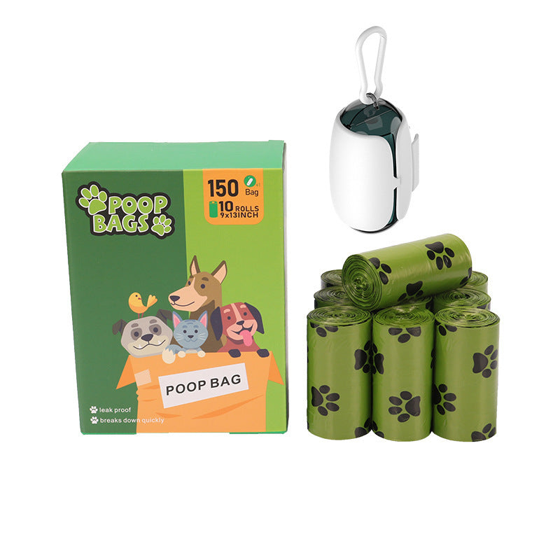 Non-core Pet Garbage Bag 1 5 Silk Epi Biodegradable Shit Picking Bag - White