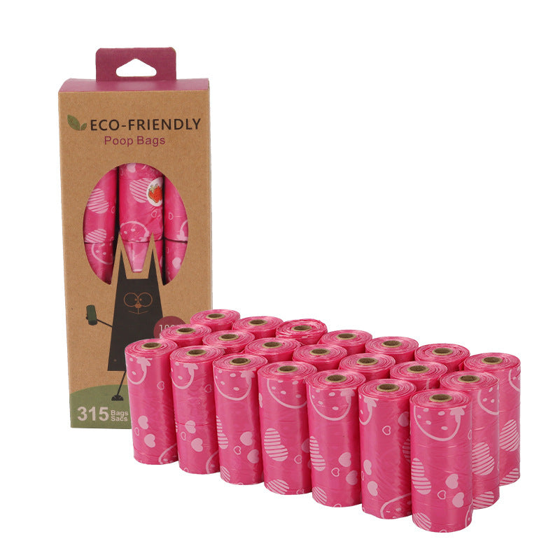 Factory Direct Supply Epi Degradable Poop Bag Dog Outing Poop Bag - 21 Pink Strawberry