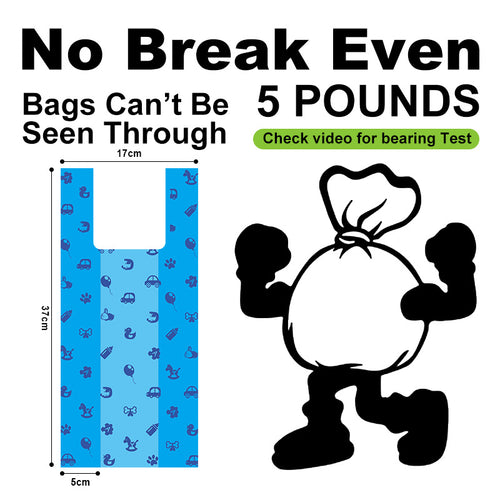 Amazon Pet Garbage Bag Biodegradable Vest Bag Pet Poop Bag Vest Style - view 2