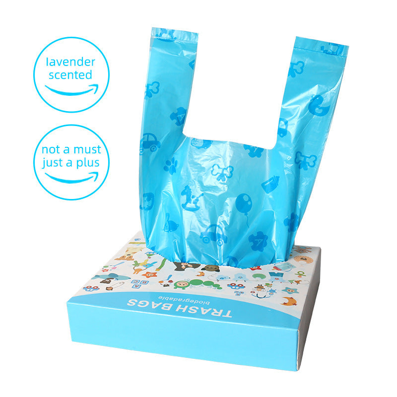 Degradable Epi Vest Amazon Diaper Bag Dog Poop Picking Bag Poop - Blue