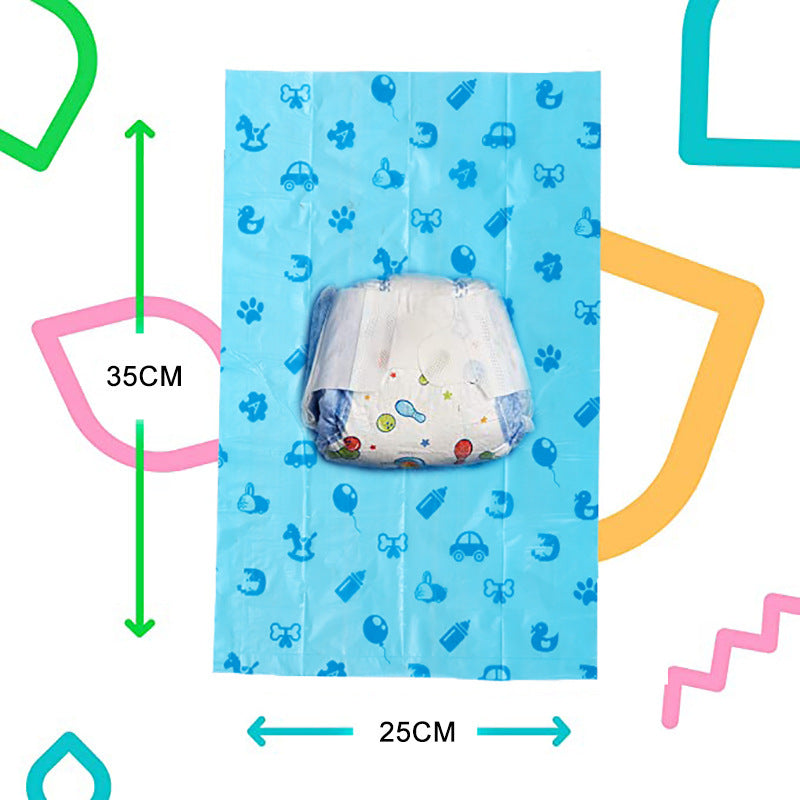 Degradable Baby Diaper Bag Vest-type Thickened Watertight Diaper - view 2