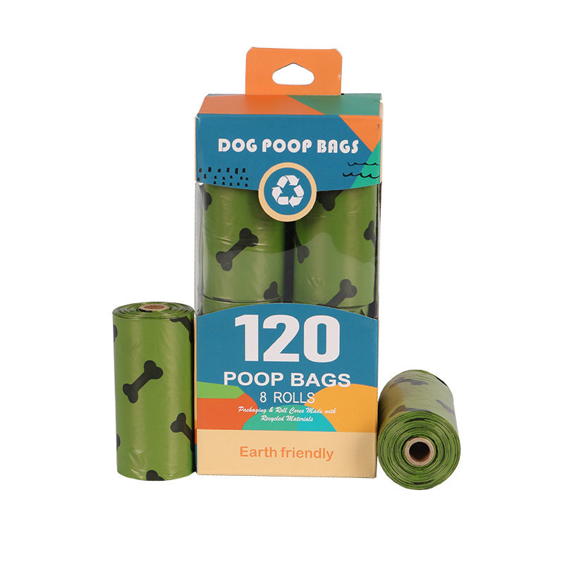 Degradable Pet Garbage Bag Amazon Dog Poop Bag Dog Poop Bag Thickened - 8 Volume Bone Printing 13