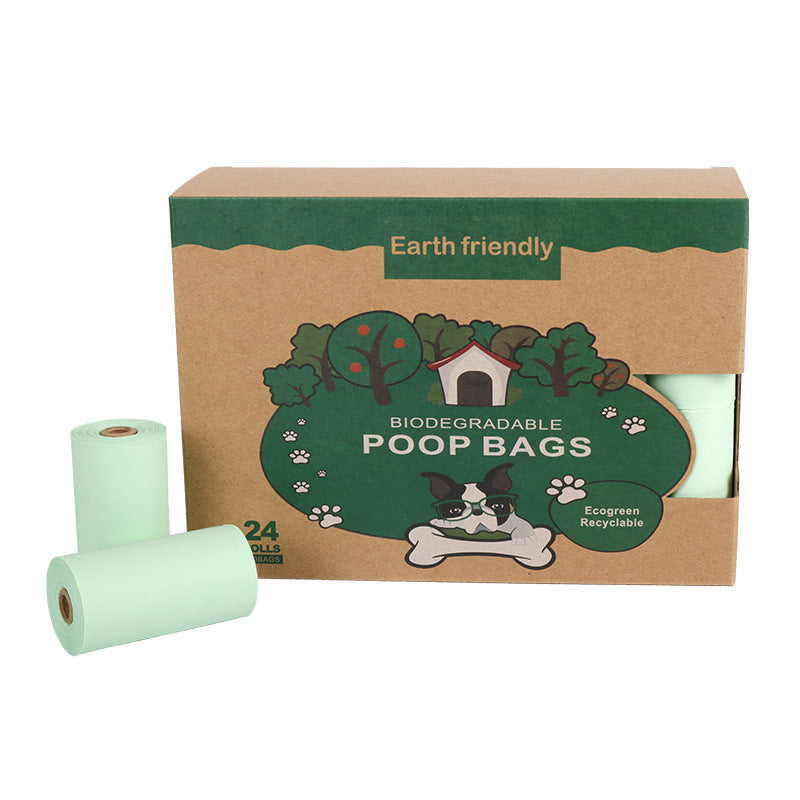 Fully Degradable Pet Poop Bag Non-fragrant Compostable Pet Poop Bag 1 - 24 Package Cowhide Box