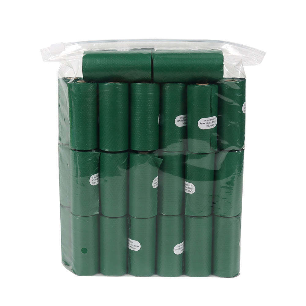 Dark Green Degradable Pet Poop Bag Epi Dog Poop Bag Pet Garbage Bag - Dark Green Flat Mouth 1 Silk 40 Roll Zipper Bag