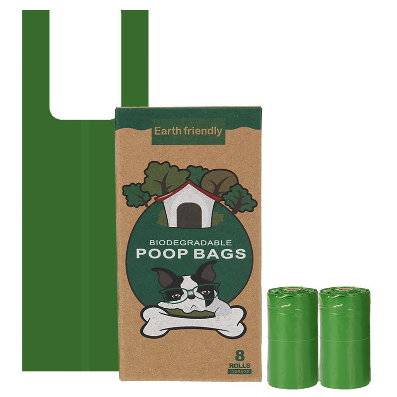 1 5 Silk Biodegradable Rolled Vest-style Pet Poop Bag Dog Epi Poop - view 1