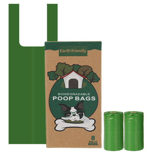 1 5 Silk Biodegradable Rolled Vest-style Pet Poop Bag Dog Epi Poop - view 1