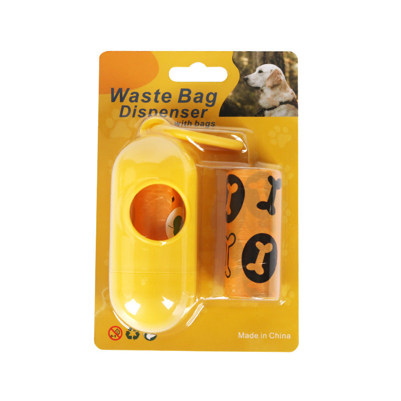 Dark Green Degradable Pet Poop Bag Epi Dog Poop Bag Pet Garbage Bag - Bone Orange 2 Rolls + Points