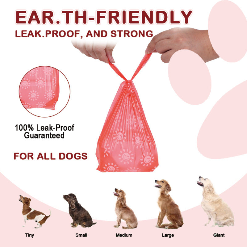 Degradable Vest Pet Poop Bag Dog Poop Bag Cherry Cat Shovel Poop Bag - view 2