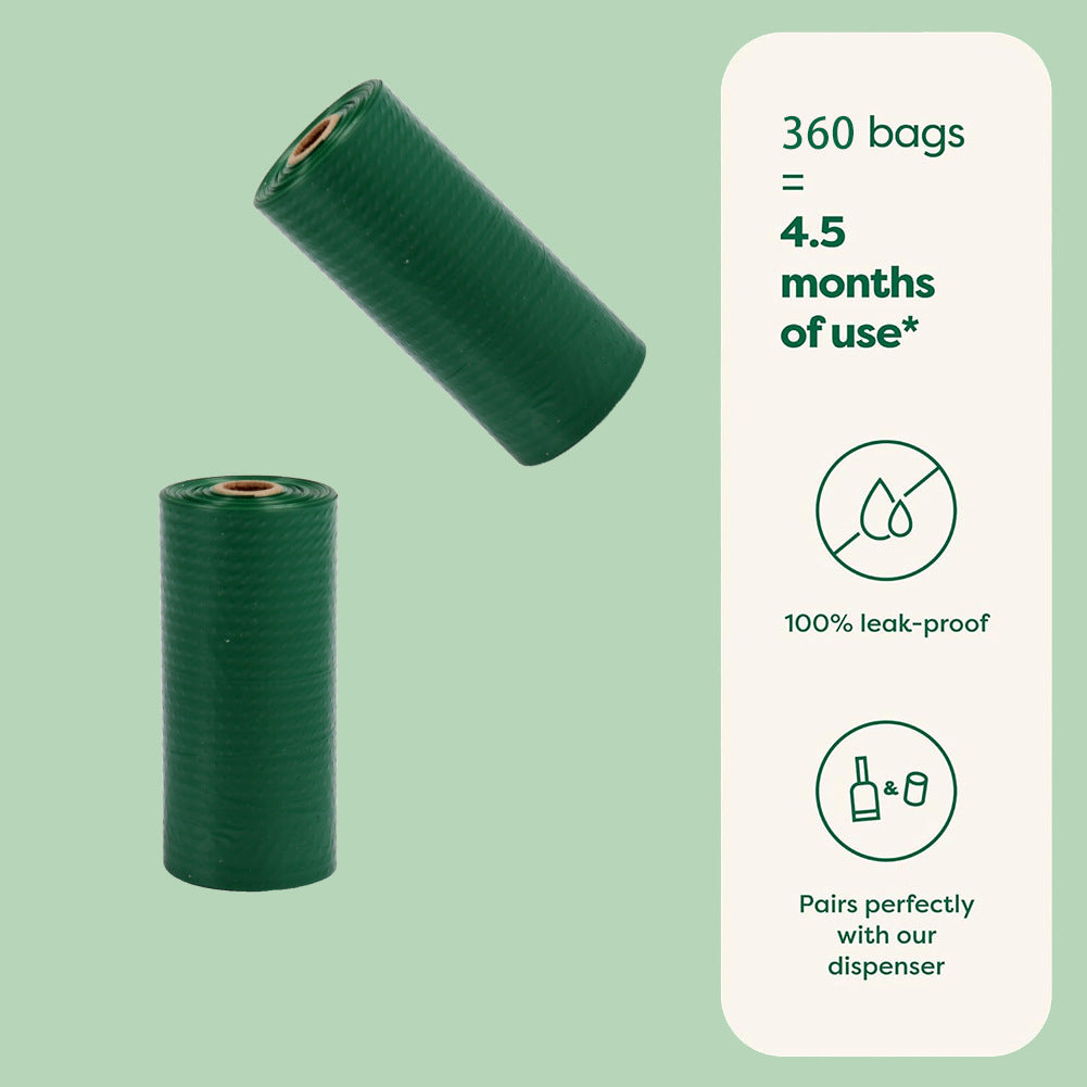 Dark Green Degradable Pet Poop Bag Epi Dog Poop Bag Pet Garbage Bag - view 3
